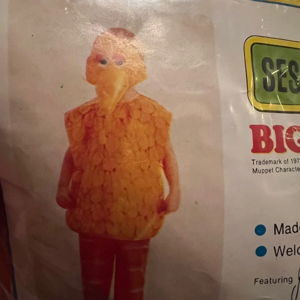 Vintage Big Bird Kids Costume